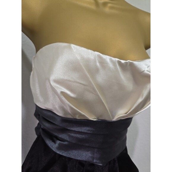 Babydoll Satin Y2K Whimsigoth Dark Romance Holiday Fairy Goth Strapless Dress 1 - Picture 2 of 7